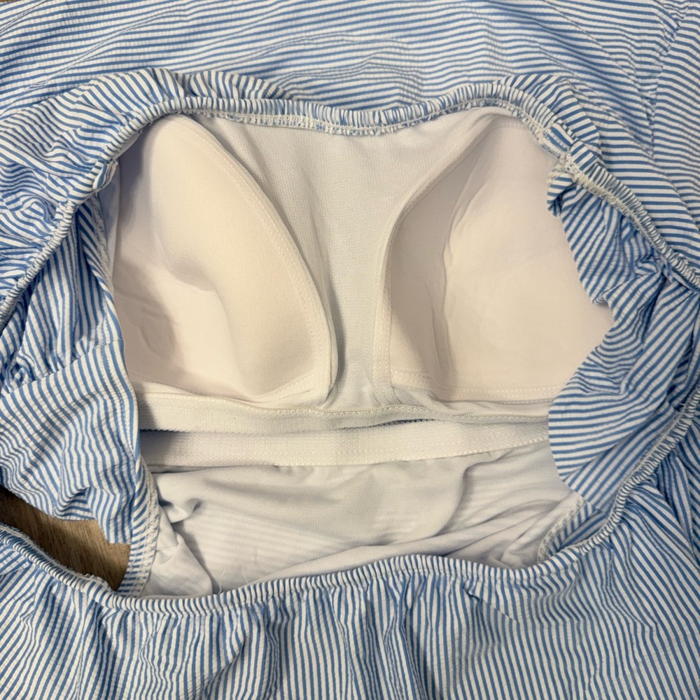 Striped Off-Shoulder Bikini Set XL - Picture 6 of 7